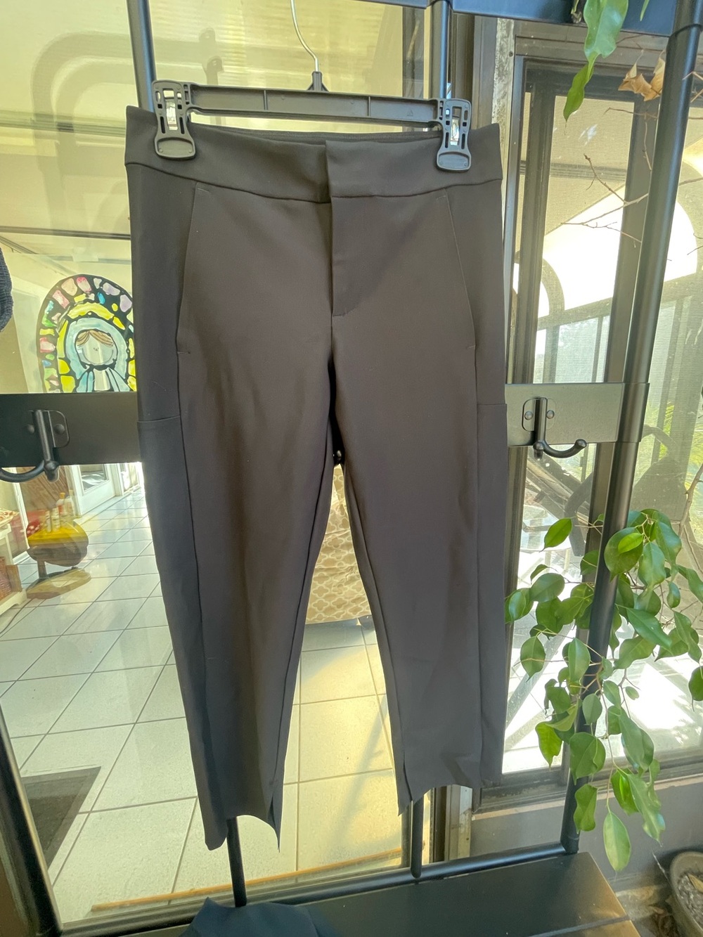 Athleta Black Stellar Crop Trousers